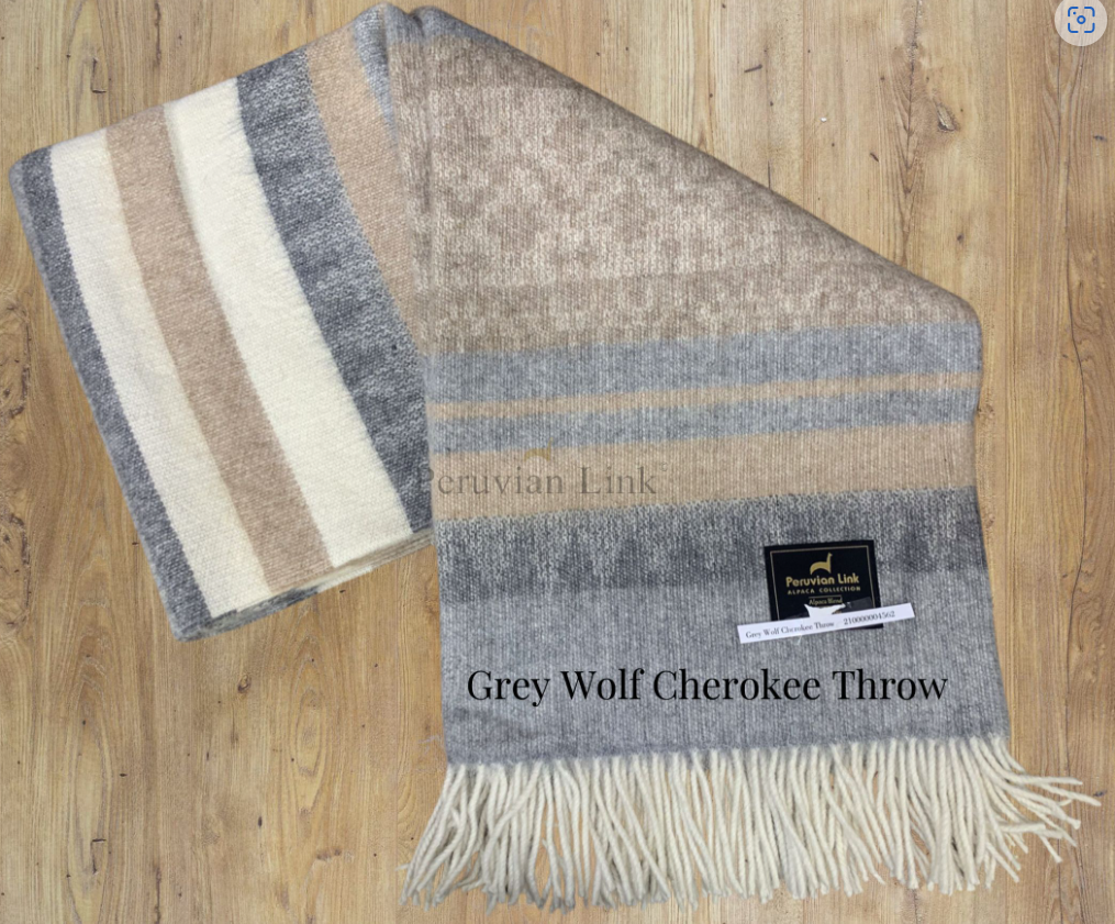 Cherokee Alpaca & Wool Throw Cherokee Alpaca & Wool Throw